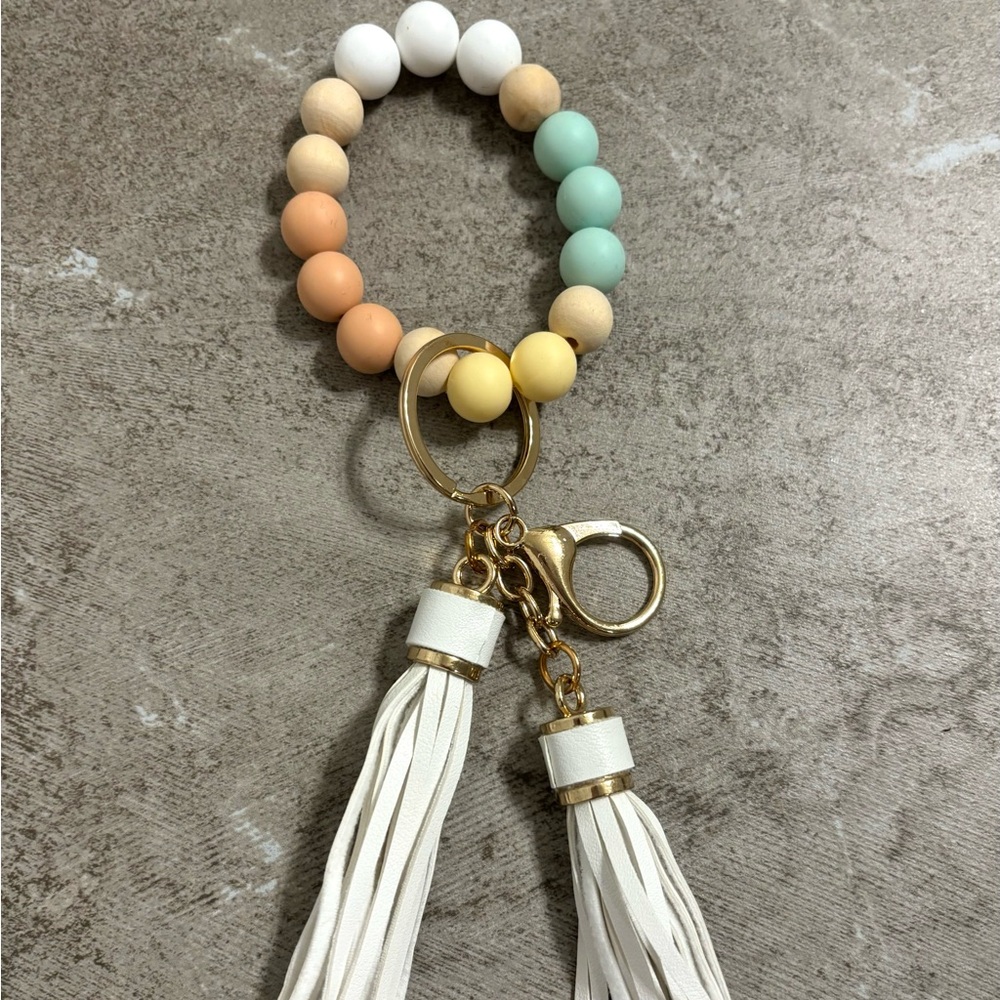 Handmade trendy keychain wristlet